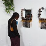Sacred Opening featuring Natou Fall's "Human Desire" triptych